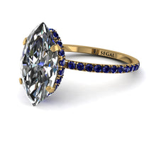 Hidden Halo Marquise Diamond Engagement Ring - Journey No. 61 image 1
