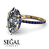 Hidden Halo Marquise Diamond Engagement Ring - Journey No. 61
