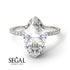 Hidden Halo Marquise Diamond Engagement Ring - Journey No. 3 image 15