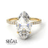 Hidden Halo Marquise Diamond Engagement Ring - Journey No. 1