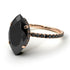 Hidden Halo Marquise Black Diamond Engagement Ring - Journey No. 38
