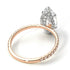 Two Tones Hidden Halo Marquise Diamond Engagement Ring - Journey No. 78