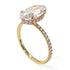 Two Tones Hidden Halo Marquise Diamond Engagement Ring - Journey No. 76