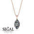 Hidden Halo Marquise Diamond Necklace - Journey No. 62