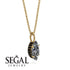 Hidden Halo Marquise Diamond Necklace - Journey No. 31