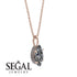 Hidden Halo Marquise Diamond Necklace - Journey No. 2 image 2