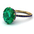 Hidden Halo Oval Emerald Engagement Ring - Gemma No. 64 image 1