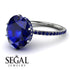 Hidden Halo Oval Sapphire Engagement Ring - Gemma No. 75