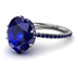 Hidden Halo Oval Sapphire Engagement Ring - Gemma No. 75 image 1