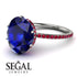 Hidden Halo Oval Sapphire Engagement Ring - Gemma No. 60