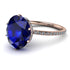 Hidden Halo Oval Sapphire Engagement Ring - Gemma No. 14 image 1