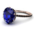 Hidden Halo Oval Sapphire Engagement Ring - Gemma No. 44