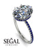 Hidden Halo Oval Diamond Engagement Ring - Gemma No. 63