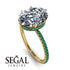 Hidden Halo Oval Diamond Engagement Ring - Gemma No. 16 image 2