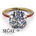 Hidden Halo Oval Diamond Engagement Ring - Gemma No. 46 image 3