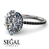 Hidden Halo Oval Diamond Engagement Ring - Gemma No. 33 image 11