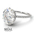 Hidden Halo Oval Diamond Engagement Ring - Gemma No. 3