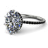 Hidden Halo Oval Diamond Engagement Ring - Gemma No. 33