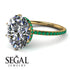Hidden Halo Oval Diamond Engagement Ring - Gemma No. 16 image 10