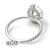 Hidden Halo Oval Diamond Engagement Ring - Gemma No. 3