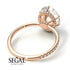 Hidden Halo Oval Diamond Engagement Ring - Gemma No. 2 image 7