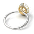 Two Tones Hidden Halo Oval Diamond Engagement Ring - Gemma No. 77