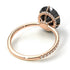 Hidden Halo Oval Black Diamond Engagement Ring - Gemma No. 8