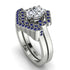 Honeycomb Halo Oval Diamond Bridal Set - Laura No. 63 image 1