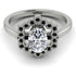 Honeycomb Halo Oval Diamond Ring - Laura No. 33 image 1