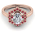 Honeycomb Halo Oval Diamond Ring - Laura No. 47 image 1