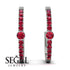 Hoop Ruby Earrings Micro Pave - Ansley No. 57 image 9