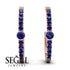 Hoop Sapphire Earrings Micro Pave - Ansley No. 74 image 9