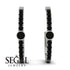 Hoop Black Diamond Earrings Micro Pave - Ansley No. 39 image 9