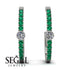 Hoop Diamond Earrings Micro Pave - Ansley No. 18 image 9
