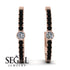 Hoop Diamond Earrings Micro Pave - Ansley No. 32 image 9