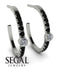 Hoop Diamond Earrings Micro Pave - Ansley No. 33 image 2