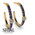 Hoop Diamond Earrings Micro Pave - Ansley No. 61 image 2