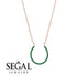 Horseshoe Emerald Necklace - Amira No. 5
