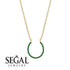 Horseshoe Emerald Necklace - Amira No. 4