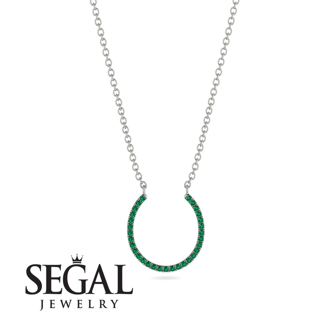 Horseshoe Emerald Necklace - Amira No. 6