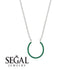 Horseshoe Emerald Necklace - Amira No. 6