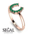 Horseshoe Emerald Ring - Malia No. 5 image 2