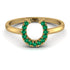 Horseshoe Emerald Ring - Malia No. 4 image 1