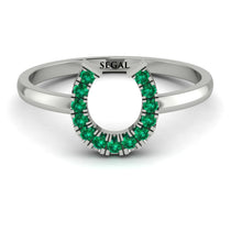 Horseshoe Emerald Ring - Malia No. 6 image 1
