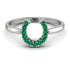 Horseshoe Emerald Ring - Malia No. 6