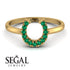 Horseshoe Emerald Ring - Malia No. 4