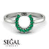 Horseshoe Emerald Ring - Malia No. 6