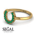 Horseshoe Emerald Ring - Malia No. 4