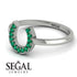 Horseshoe Emerald Ring - Malia No. 6 image 3