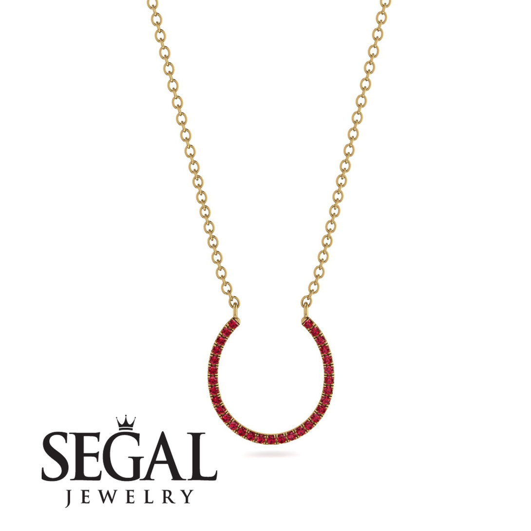 Horseshoe Ruby Necklace - Amira No. 10
